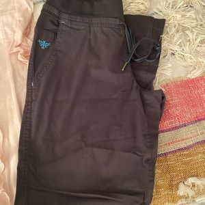 Dark Grey Med Couture Scrub Pants